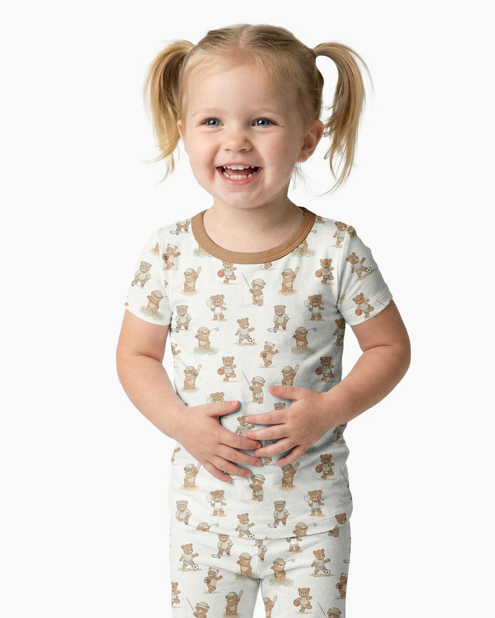 Zweiteiliges, kurzärmliges Pyjama-Set mit Marienkäfern
