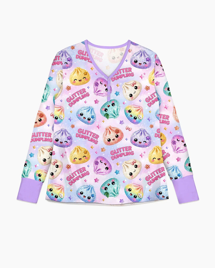 Glitter Dumpling Bamboo Women Pajama Set