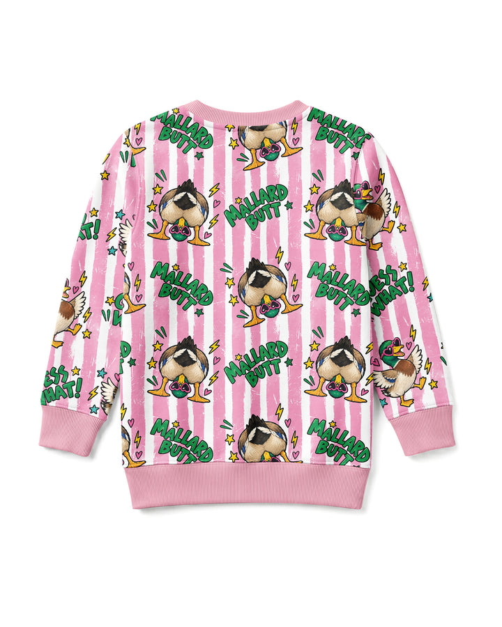 Guess What Mallard Butt Bamboo Crewneck Sweatshirt