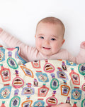 Retro Halloween Potions Bamboo Blanket