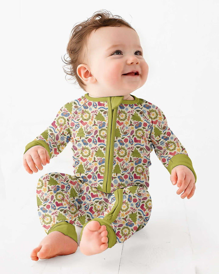 All Over Christmas Fun Bamboo Convertible Zippy