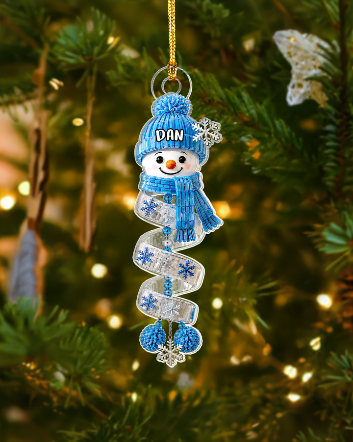 Christmas Snowman Acrylic Ornament