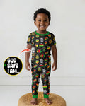 Zweiteiliges, kurzärmliges Pyjama-Set mit Marienkäfern