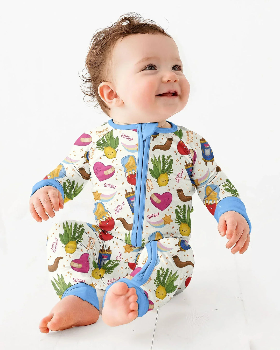 Gerippte Babykleidung mit individuellem Foto - Weich &amp; Skizzenhaft