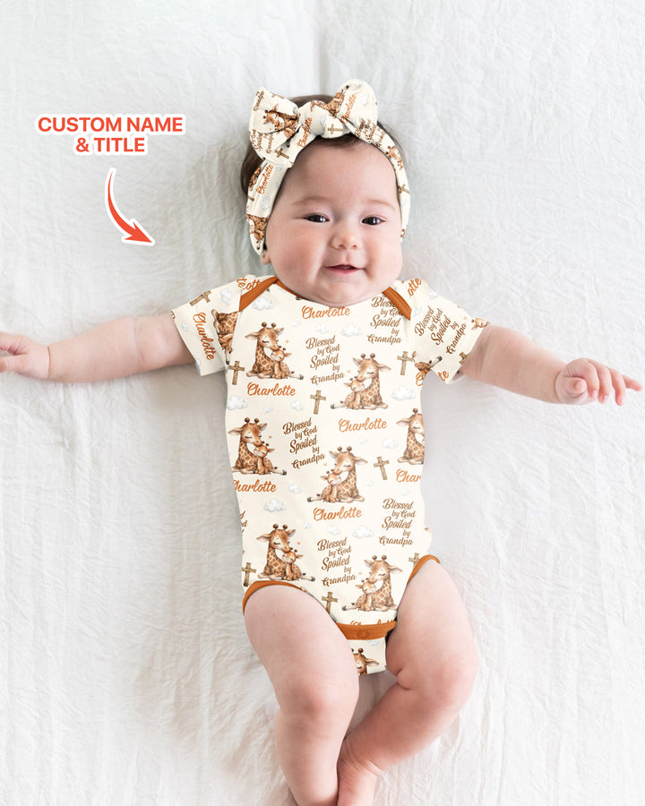 Gerippte Babykleidung mit individuellem Foto - Weich &amp; Skizzenhaft