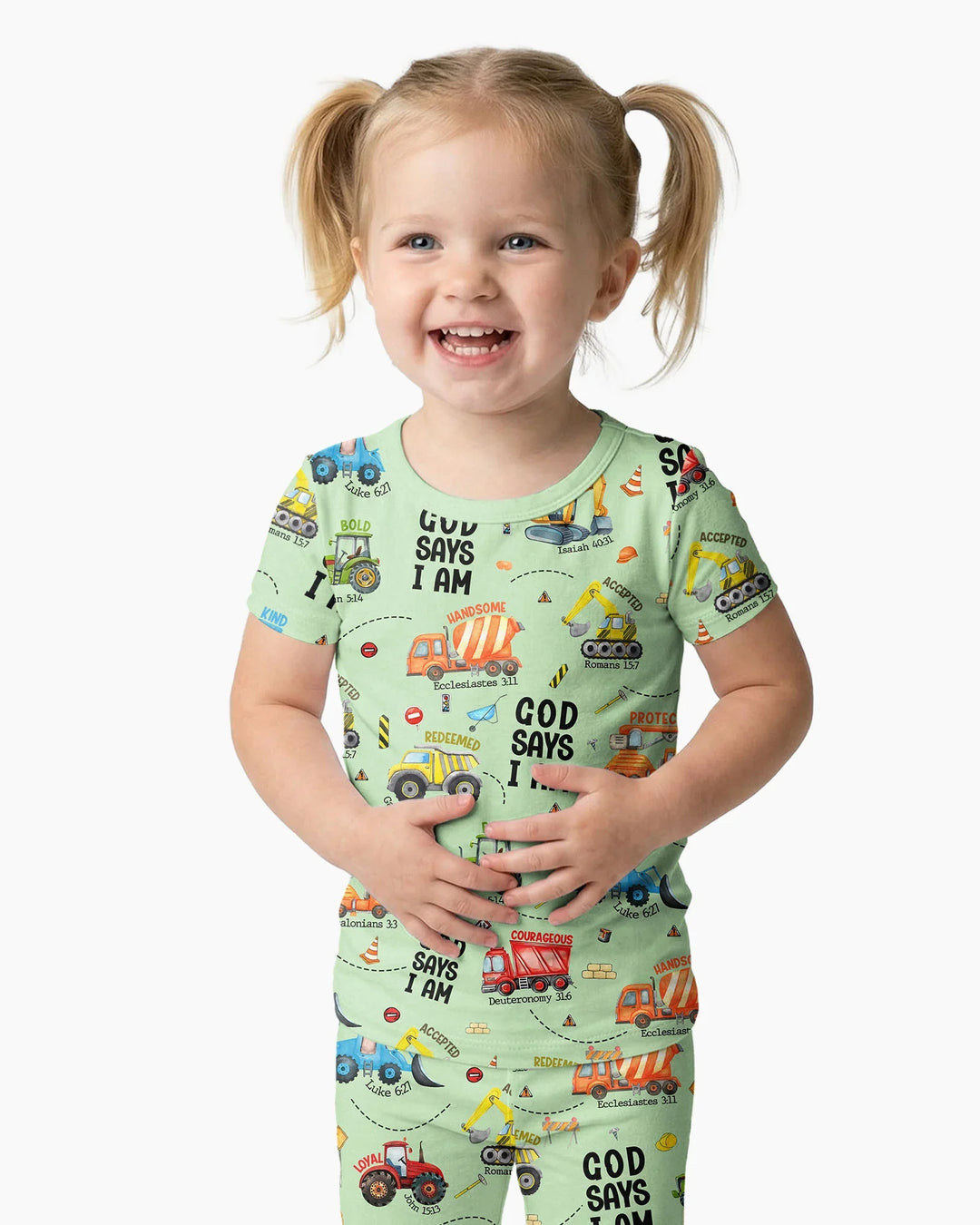 Zweiteiliges, kurzärmliges Pyjama-Set mit Marienkäfern