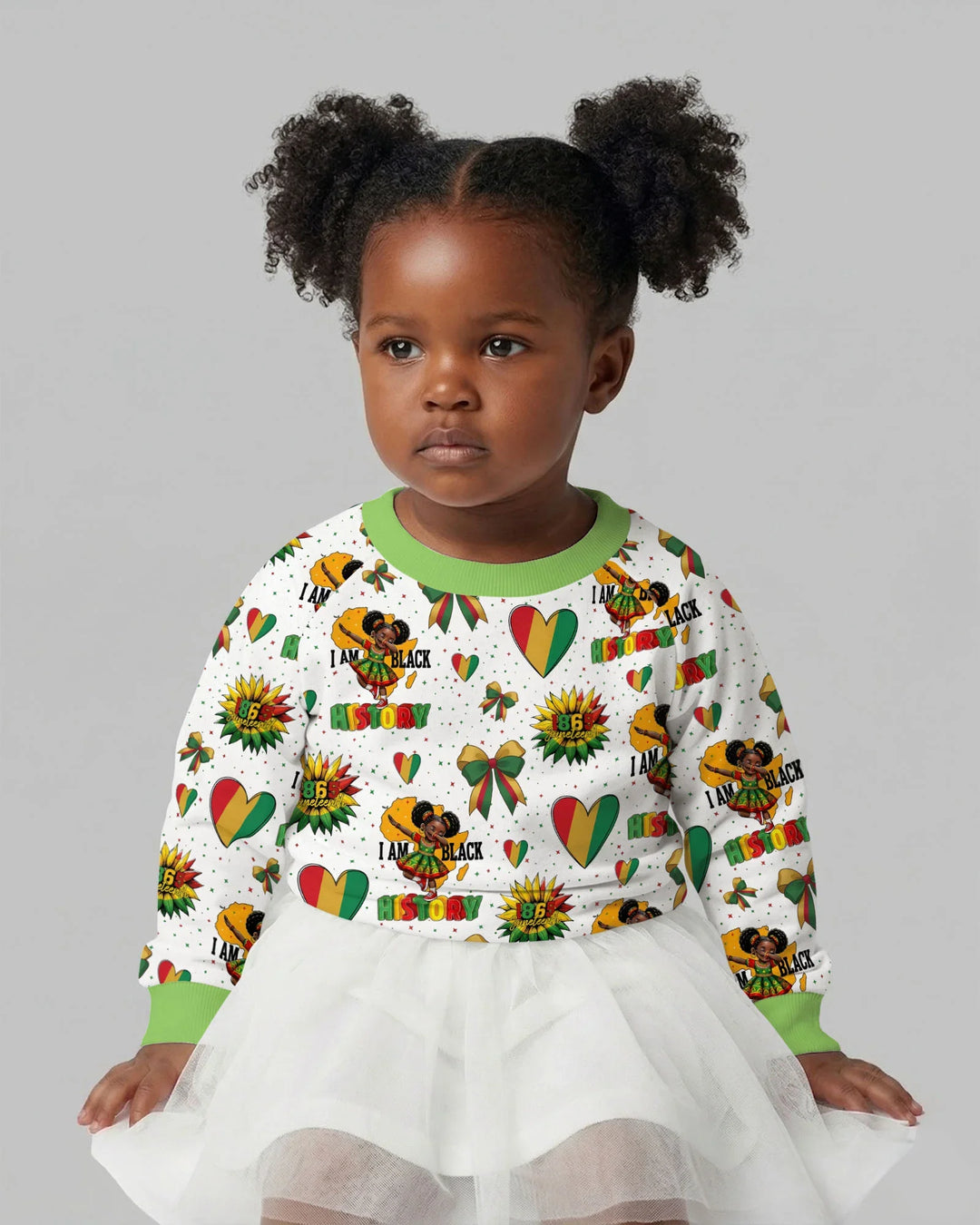 Juneteenth Girl I Am Black History Bambus-Rundhals-Sweatshirt