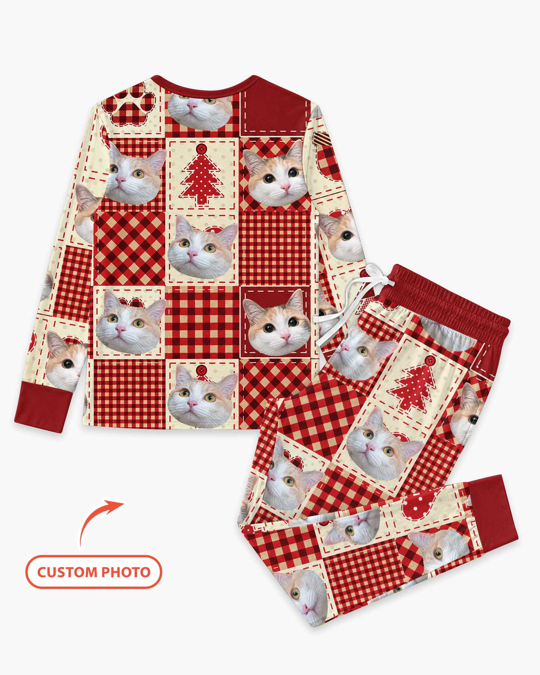 Christmas Ugly Pet Bamboo Women Pajama Set