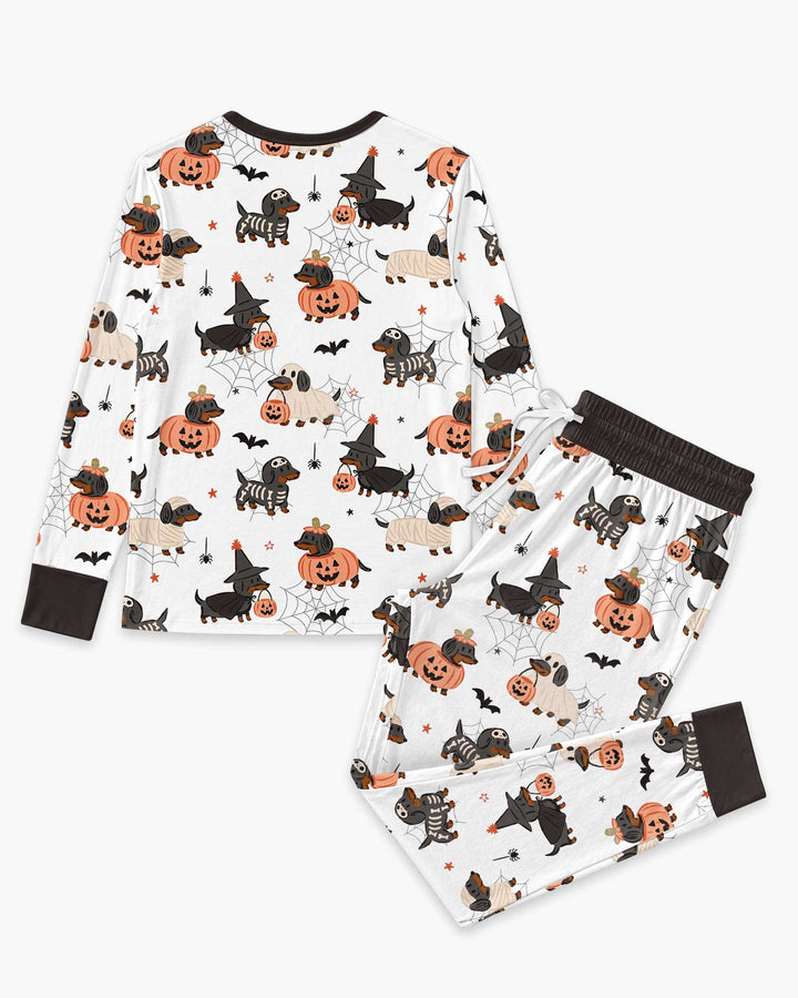 Howl-O-Weenie Dachshund Bamboo Women Pajama Set