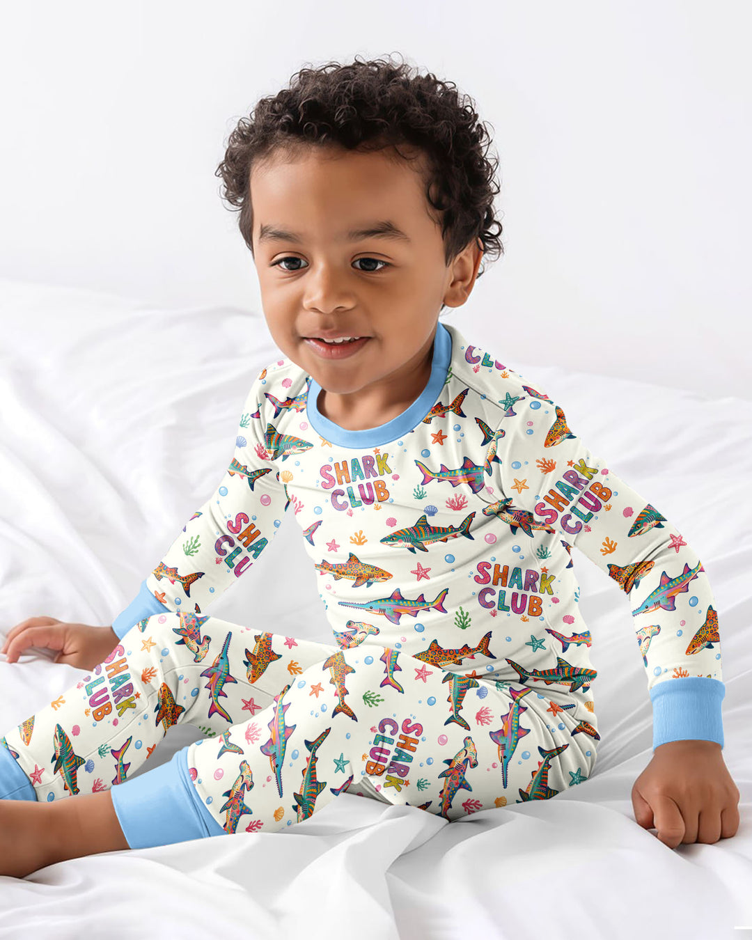 Shark Club Bamboo Two Piece Long Sleeve Pajama Set