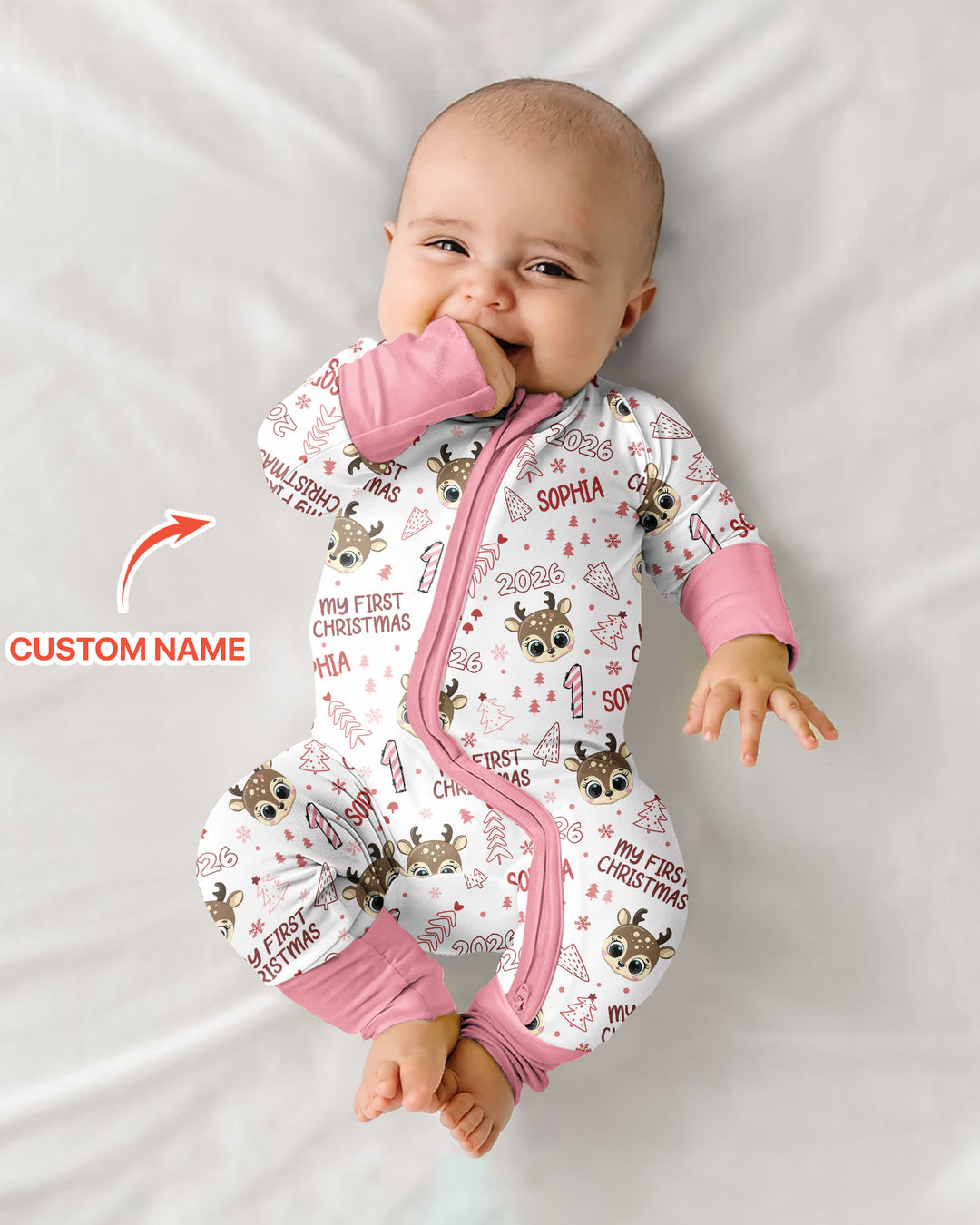 Gerippte Babykleidung mit individuellem Foto - Weich &amp; Skizzenhaft