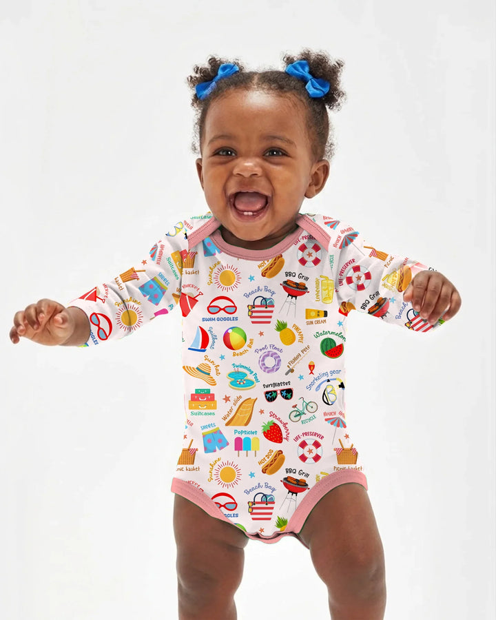 Gerippte Babykleidung mit individuellem Foto - Weich &amp; Skizzenhaft