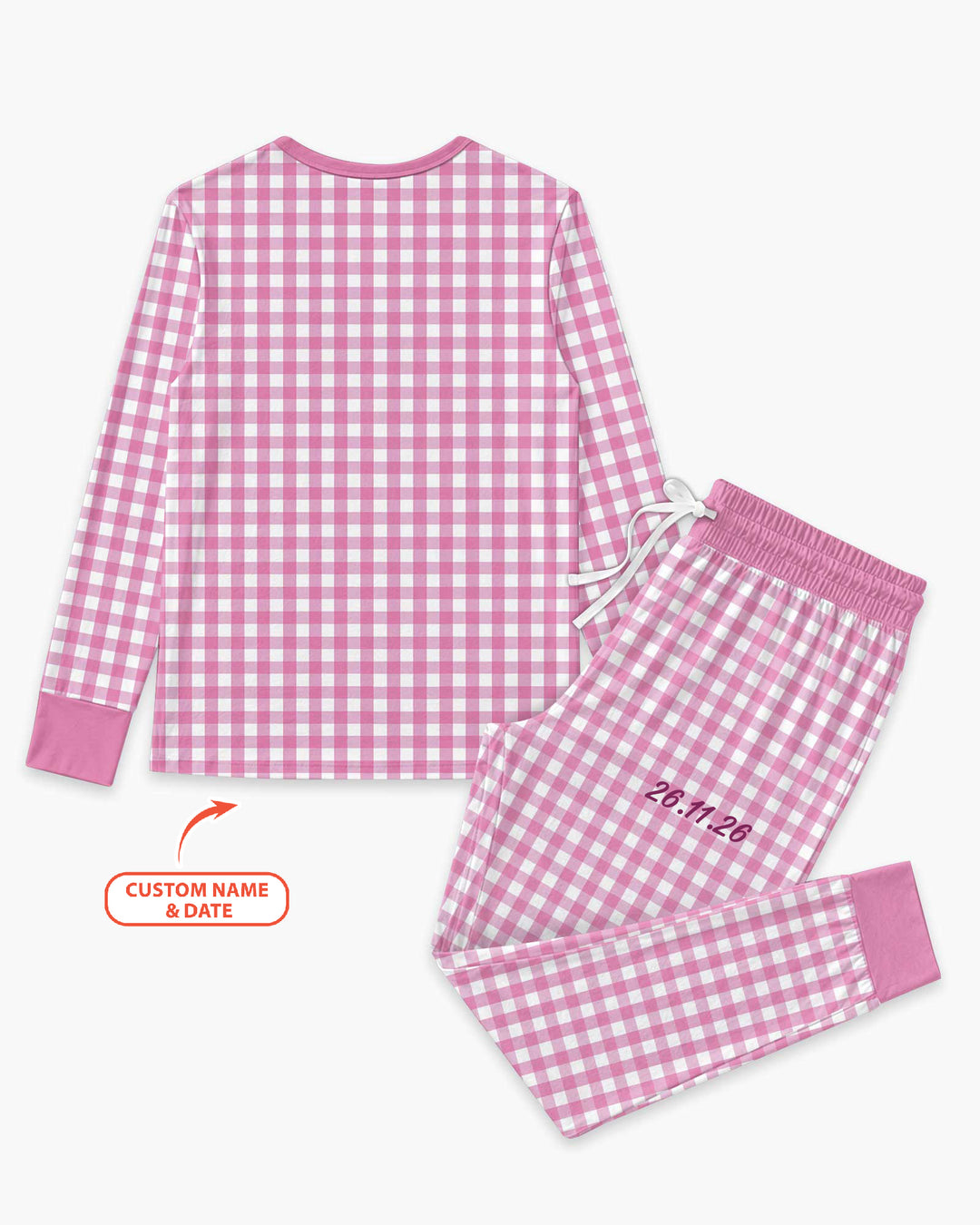 Embroidered Seersucker Bamboo Women Pajama Set