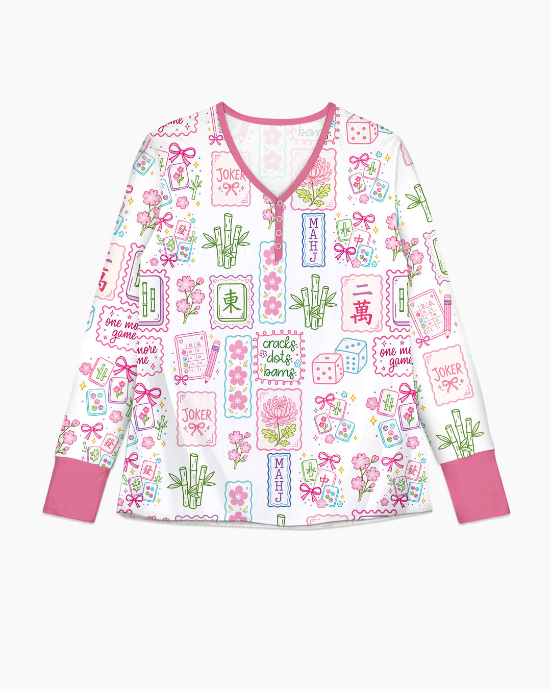 Cracks, Dots & Bams Mommy & Me Matching Bamboo Women Pajama Set