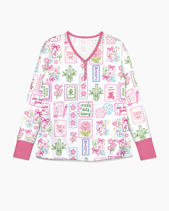 Cracks, Dots & Bams Mommy & Me Matching Bamboo Women Pajama Set