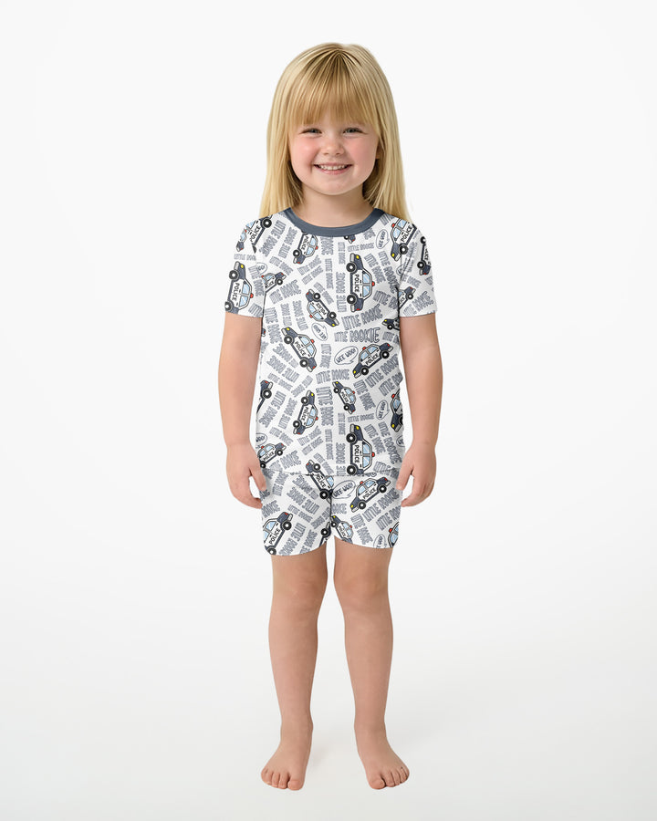 Little Rookie Bamboo Two Piece Short Sleeve Shorts Pajama Set