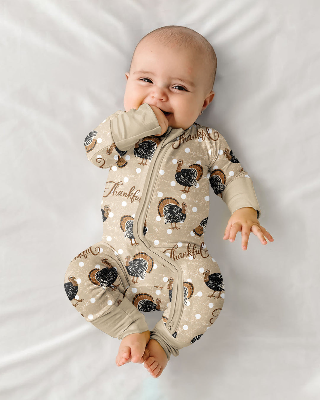 Turkey Thankful Bamboo Convertible Zippy