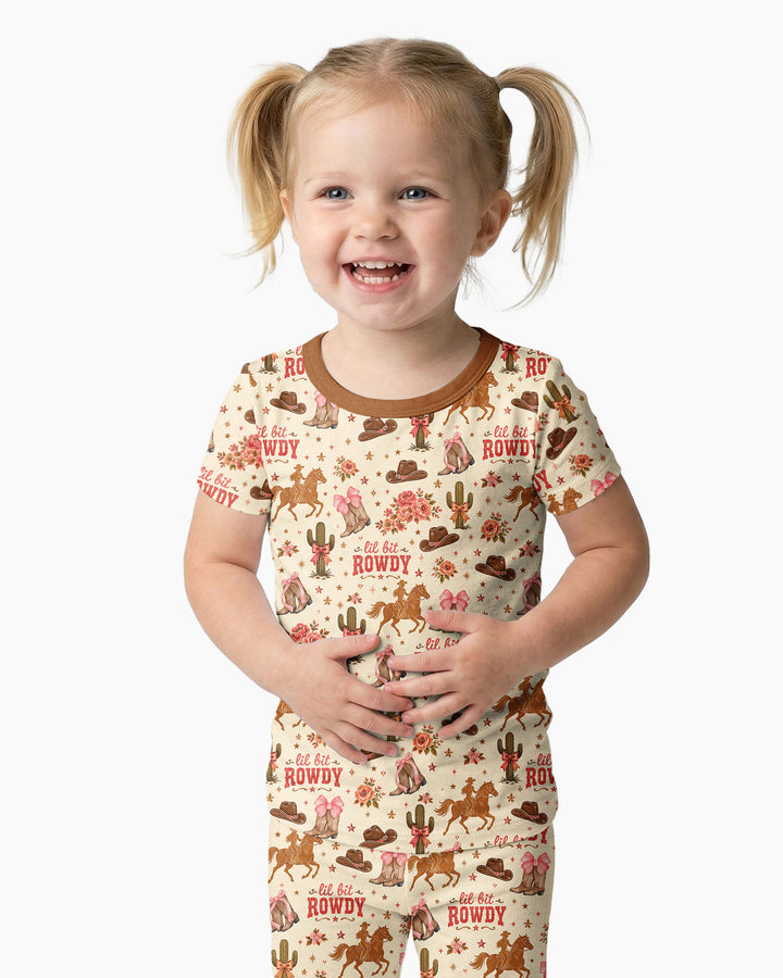 Zweiteiliges, kurzärmliges Pyjama-Set mit Marienkäfern