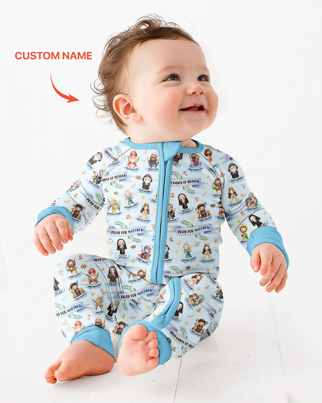 Gerippte Babykleidung mit individuellem Foto - Weich &amp; Skizzenhaft