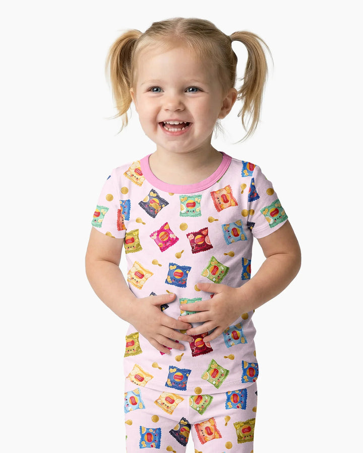 Zweiteiliges, kurzärmliges Pyjama-Set mit Marienkäfern