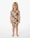 Monster Mash-Up Bamboo Two Piece Short Sleeve Shorts Pajama Set