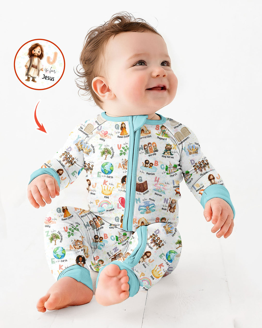 Bible ABC Alphabet Bamboo Convertible Zippy