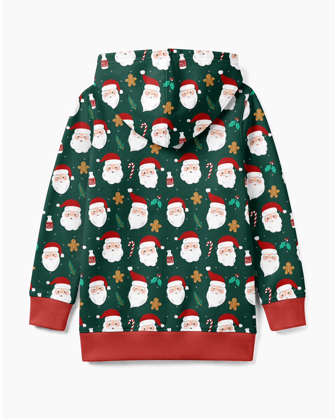 Christmas Sweet Santa Bamboo Zip Hoodie