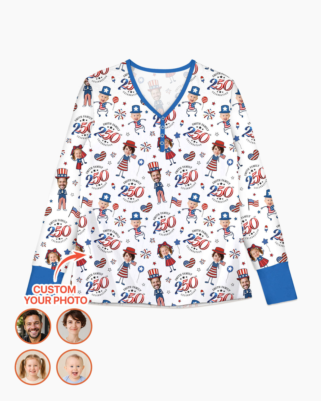 Template Damen Pyjama-Set aus personalisiertem Bambus