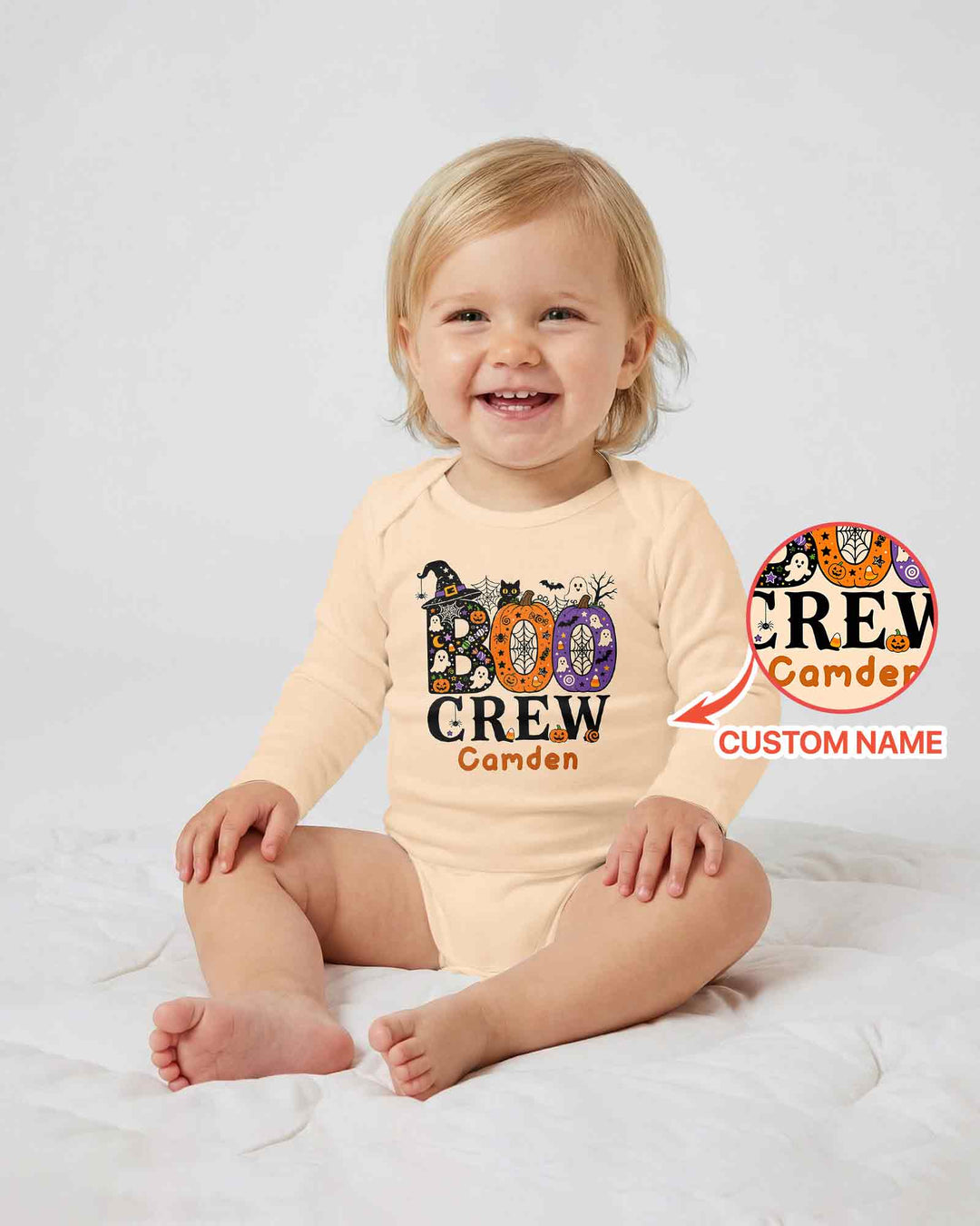 Personalized Boo Crew Bamboo Bodysuit