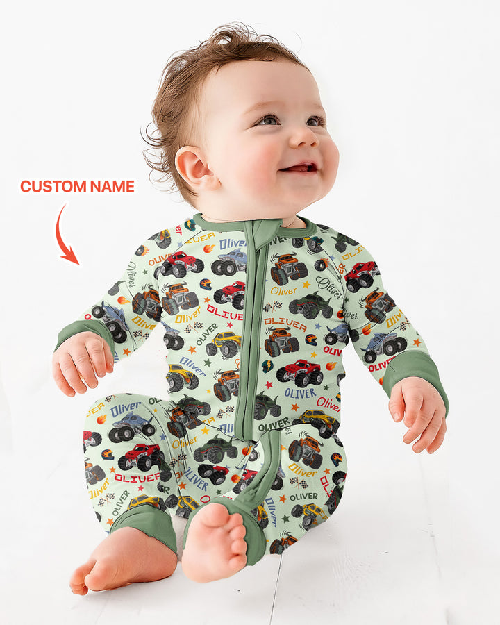 Gerippte Babykleidung mit individuellem Foto - Weich &amp; Skizzenhaft