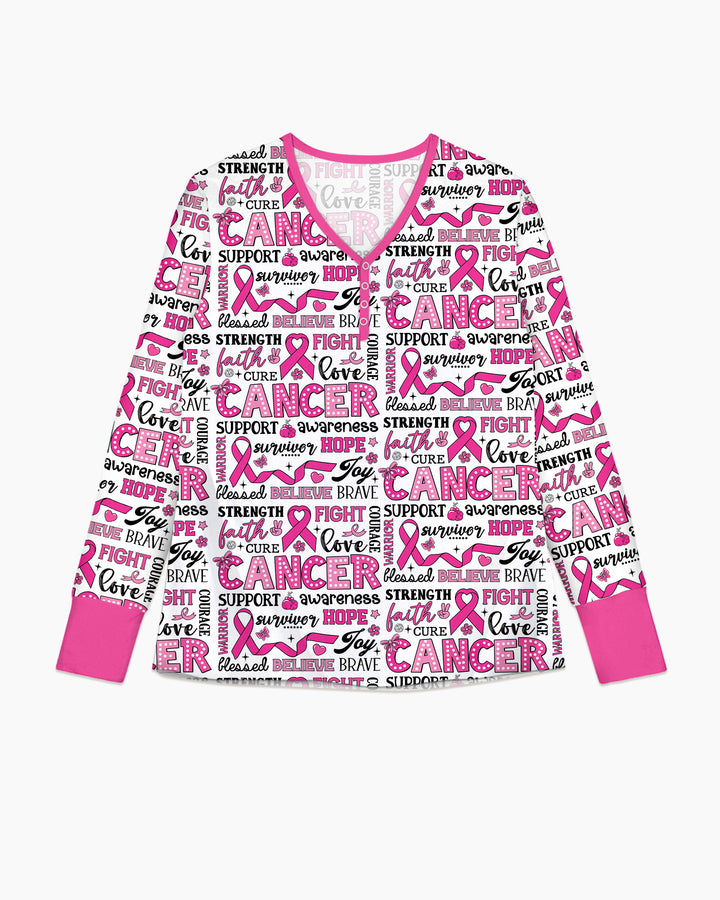 Strength in Pink Bamboo Women Pajama Set