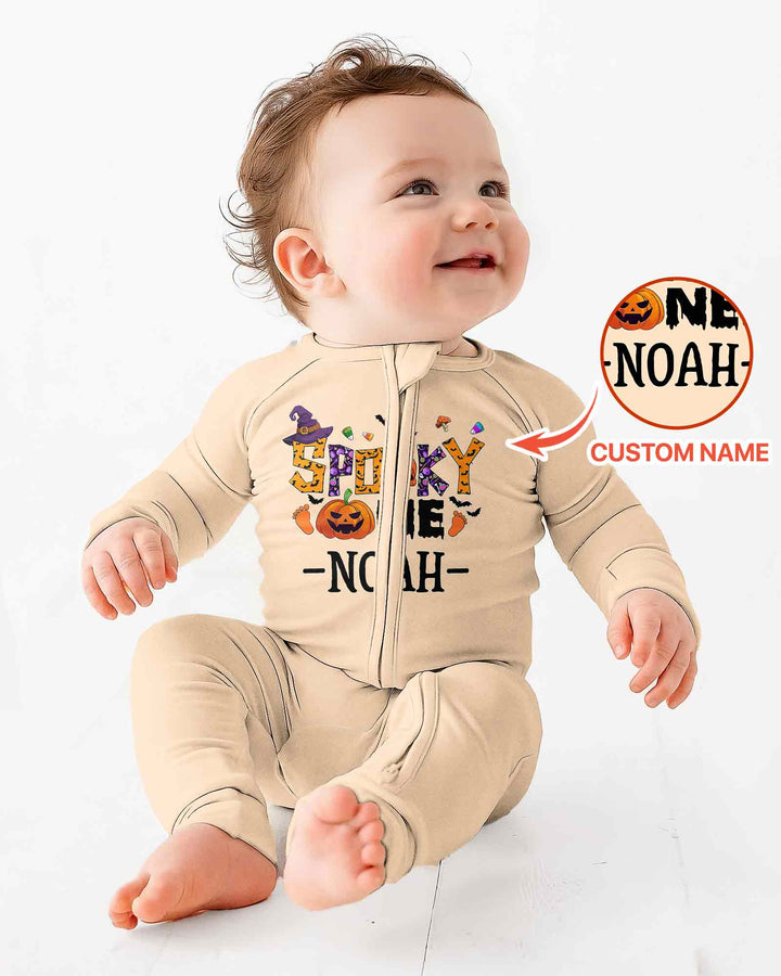 Personalized Spooky One First Birthday Halloween Bamboo Convertible Zippy