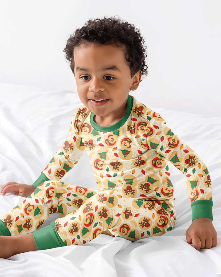 Christmas Sugar Cookie  Bamboo Two Piece Long Sleeve Pajama Set