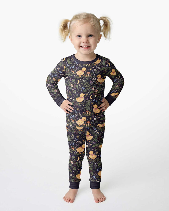 Little Duckling Dreams Bamboo Two Piece Long Sleeve Pajama Set