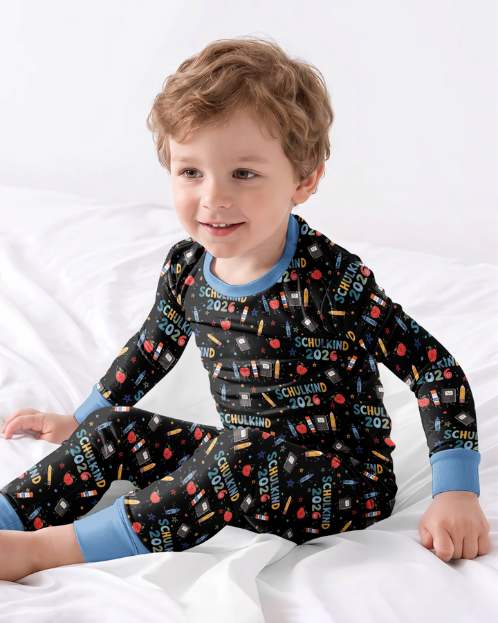 First Day Fun 2026 Bamboo Two Piece Long Sleeve Pajama Set