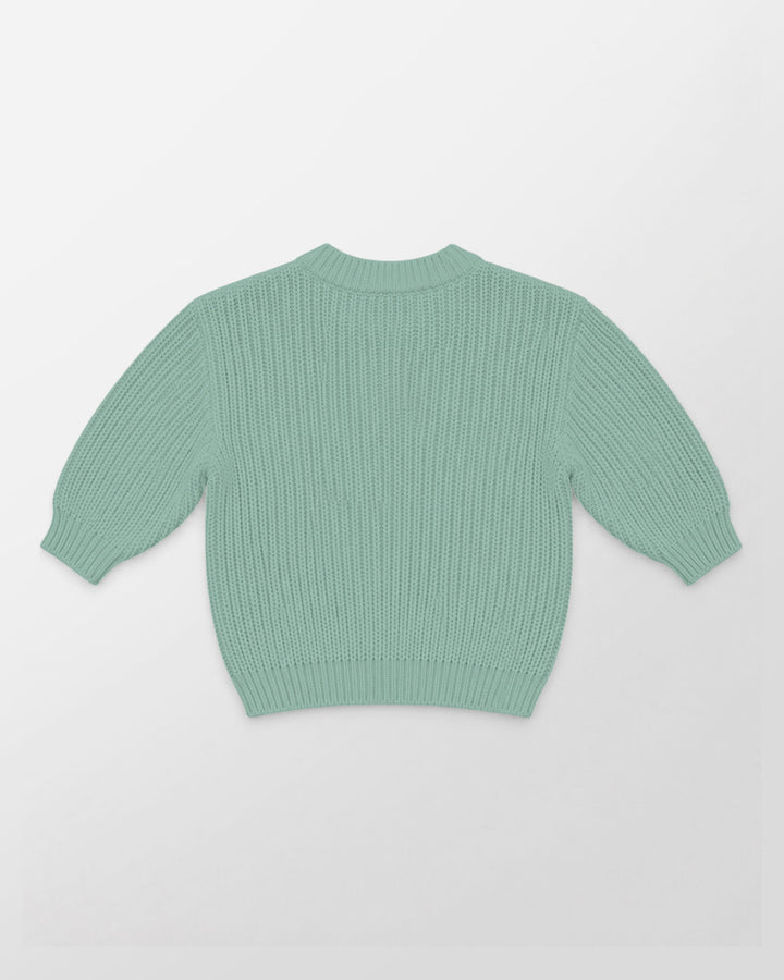 Embroidered Baby Name Bamboo Knit Sweater Bubble