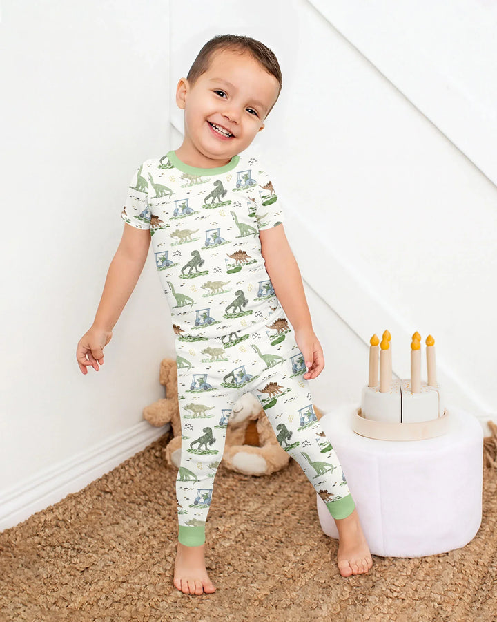 Zweiteiliges, kurzärmliges Pyjama-Set mit Marienkäfern