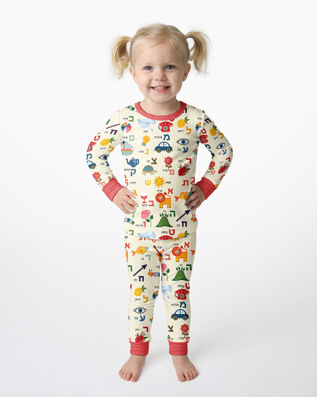 Aleph-Bet Adventures Bamboo Two Piece Long Sleeve Pajama Set