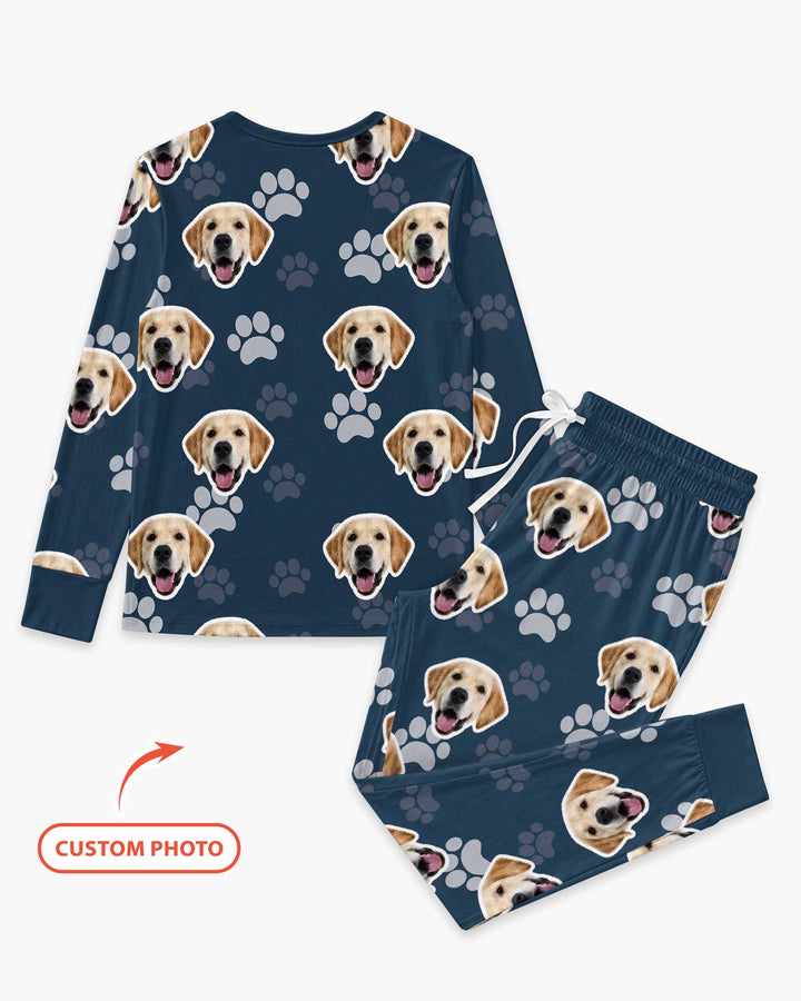 Personalized Dog & Cat Photo Bamboo Women Pajama Set