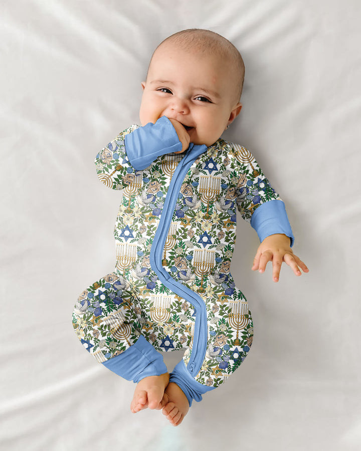 Hanukkah the Festival of Lights Mommy & Me Matching Bamboo Convertible Zippy