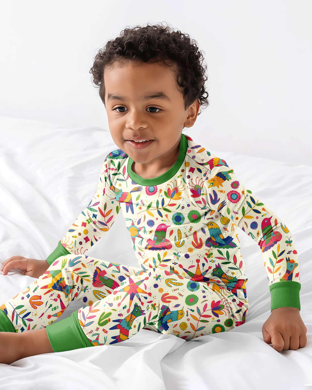 Party Piñatas Bamboo Two Piece Long Sleeve Pajama Set