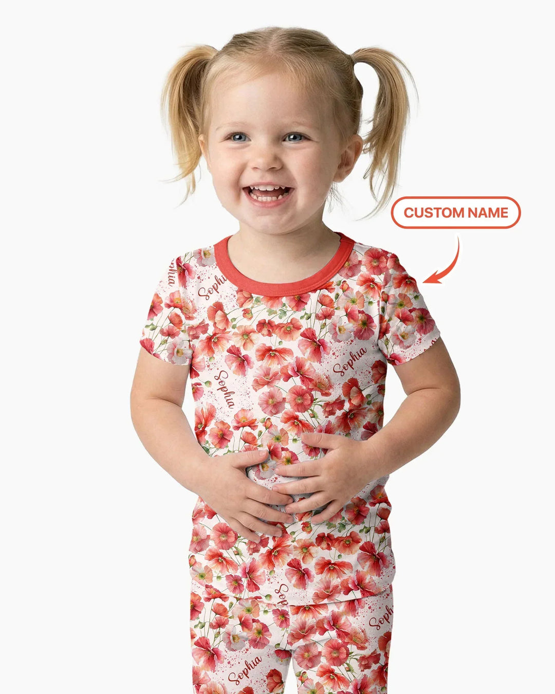Zweiteiliges, kurzärmliges Pyjama-Set mit Marienkäfern