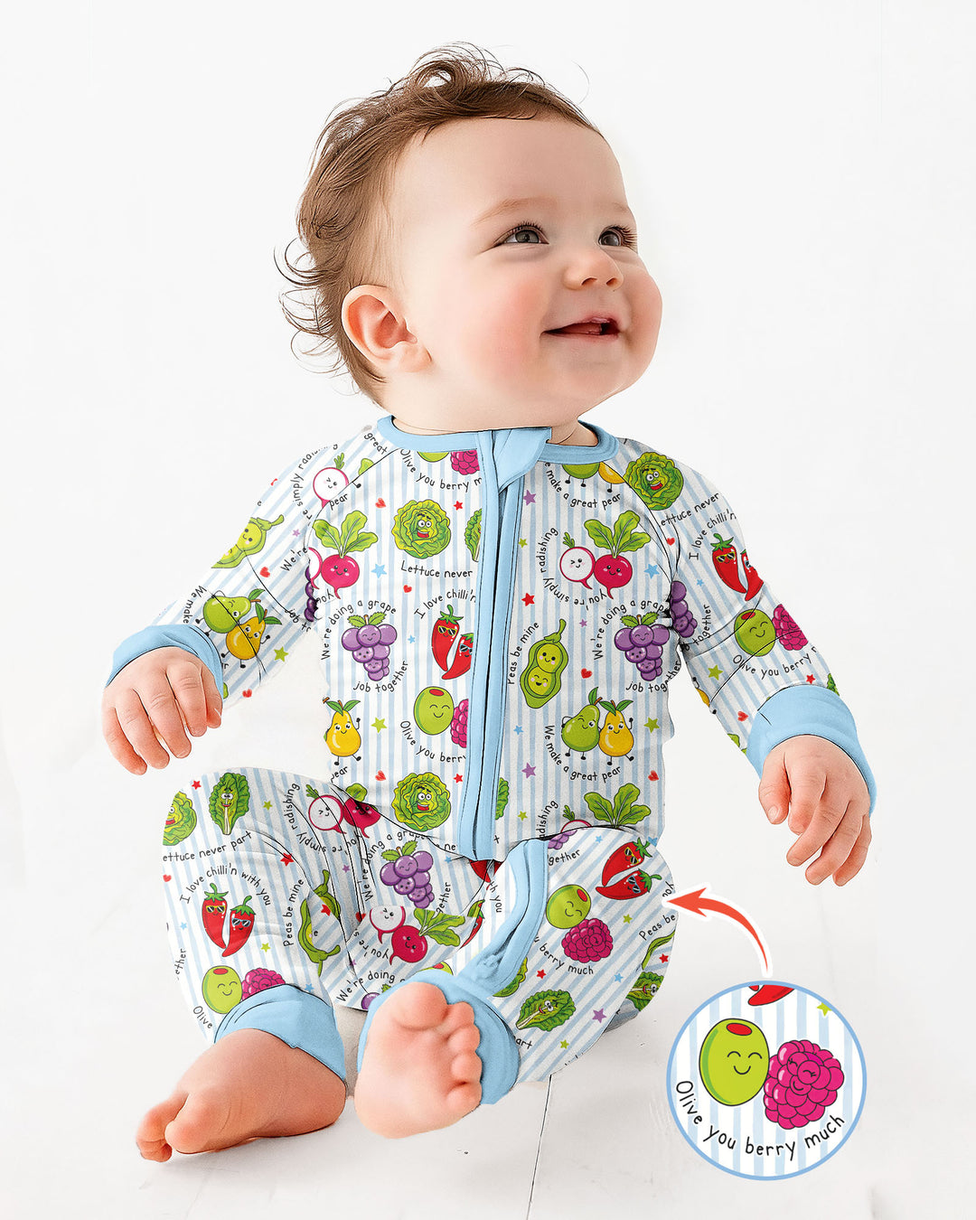 Fruits And Vegetables Love Puns Bamboo Convertible Zippy
