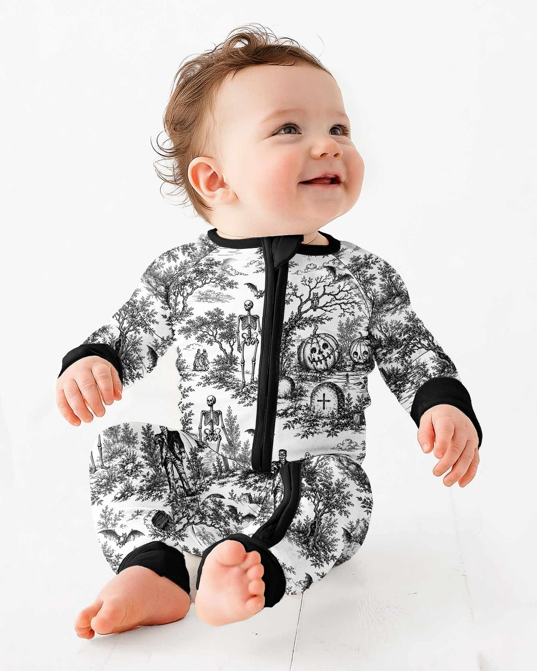Spooky Halloween Toile Bamboo Convertible Zippy