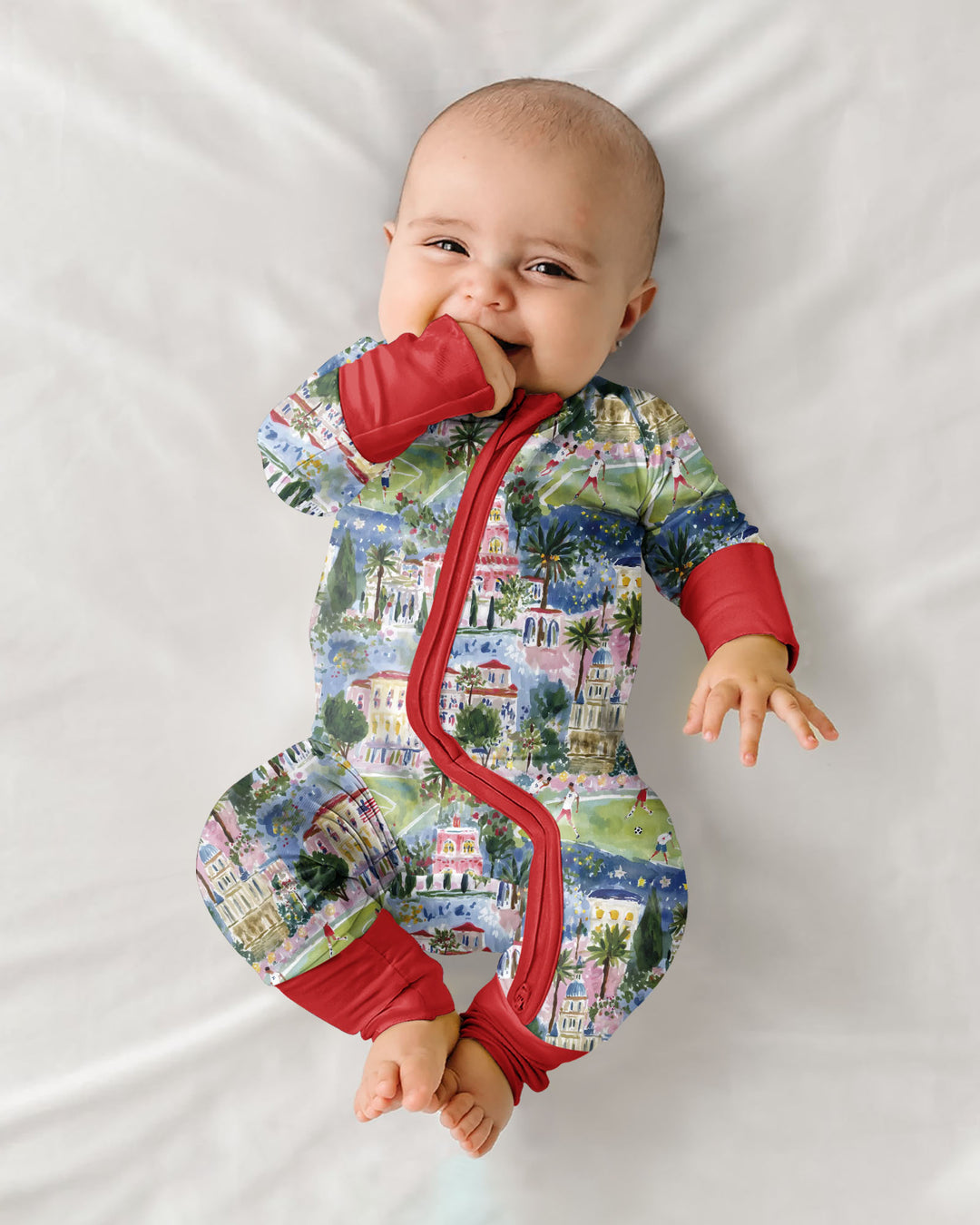 Gerippte Babykleidung mit individuellem Foto - Weich &amp; Skizzenhaft