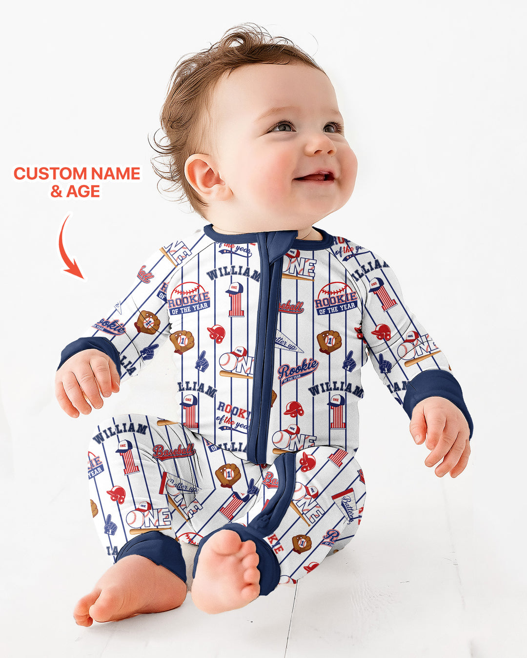 Baseball Birthday Boy Bamboo Convertible Zippy