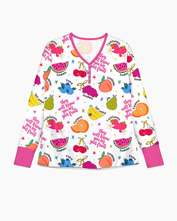 They Will Know You By Your Fruits Bamboo Women Pajama Set