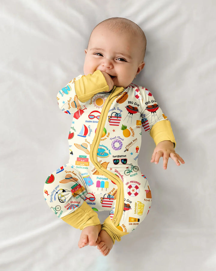 Gerippte Babykleidung mit individuellem Foto - Weich &amp; Skizzenhaft