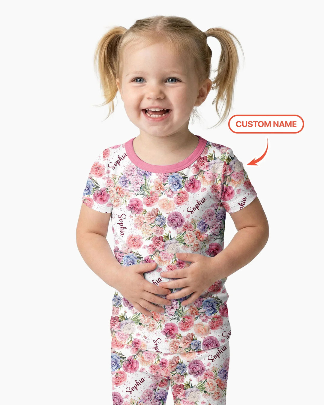 Zweiteiliges, kurzärmliges Pyjama-Set mit Marienkäfern