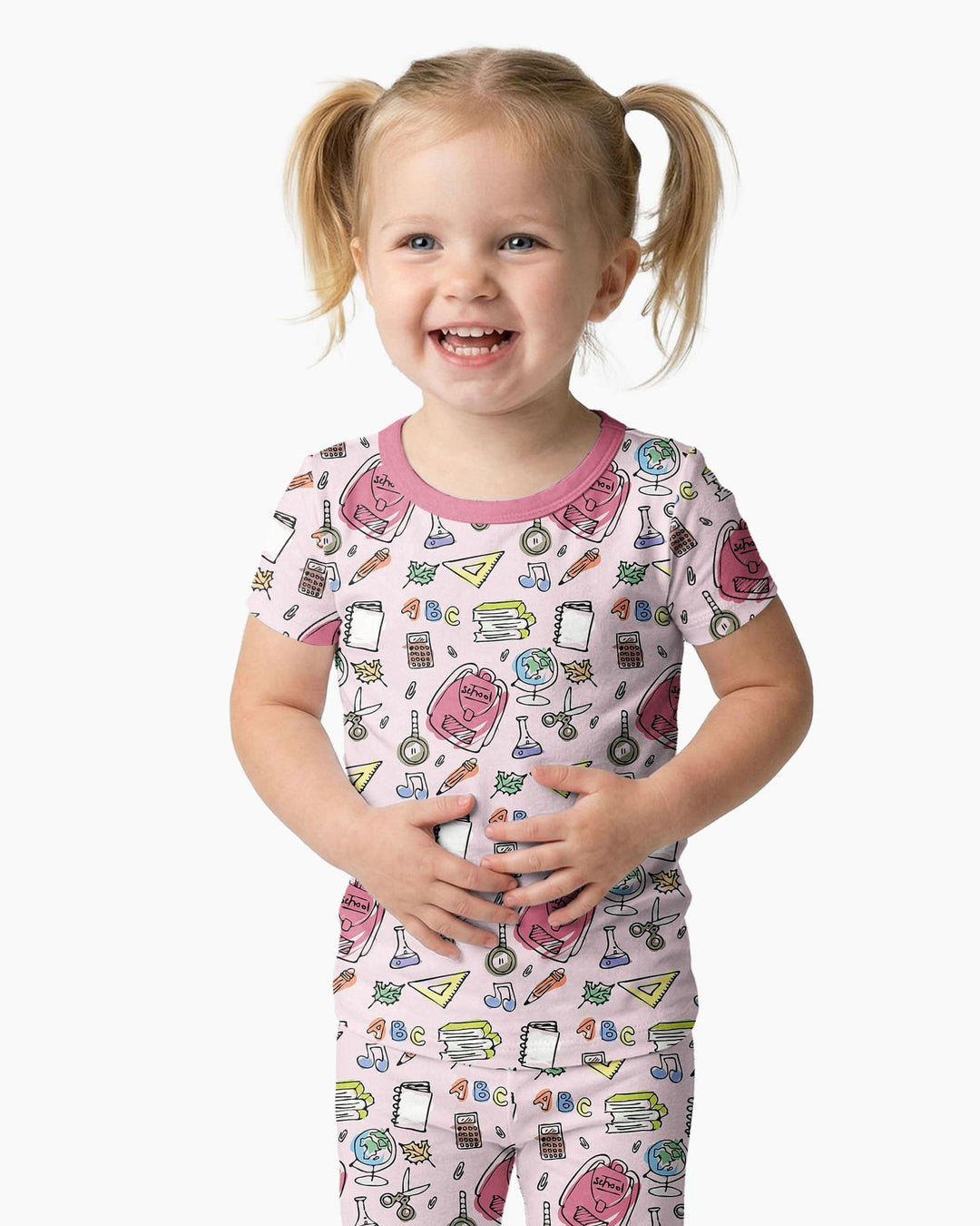 Zweiteiliges, kurzärmliges Pyjama-Set mit Marienkäfern